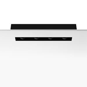 Встраиваемый в потолок светильник Flos Architectural The Black Line No Trim 4 Spots