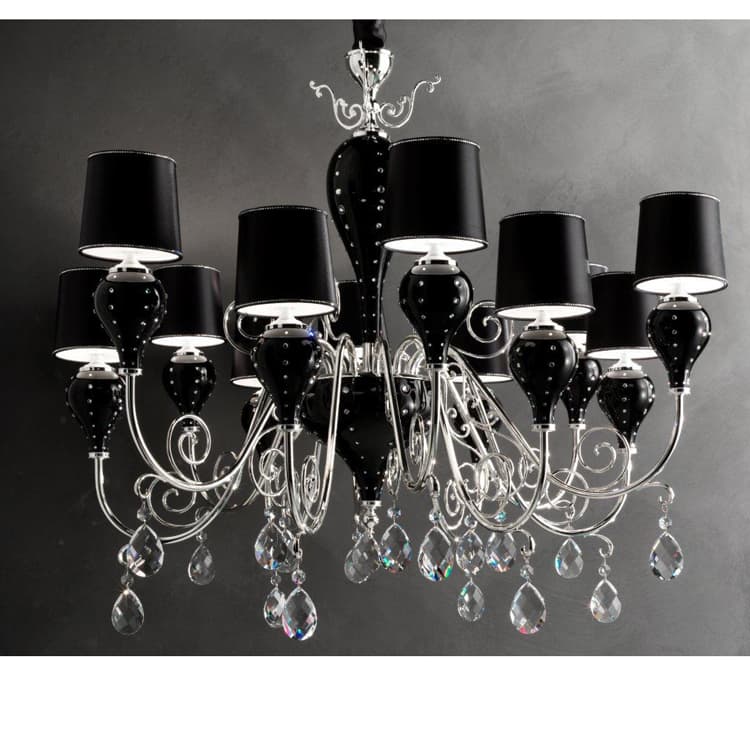 Люстра Masiero Luxury Grace white / black 16 — фото 2