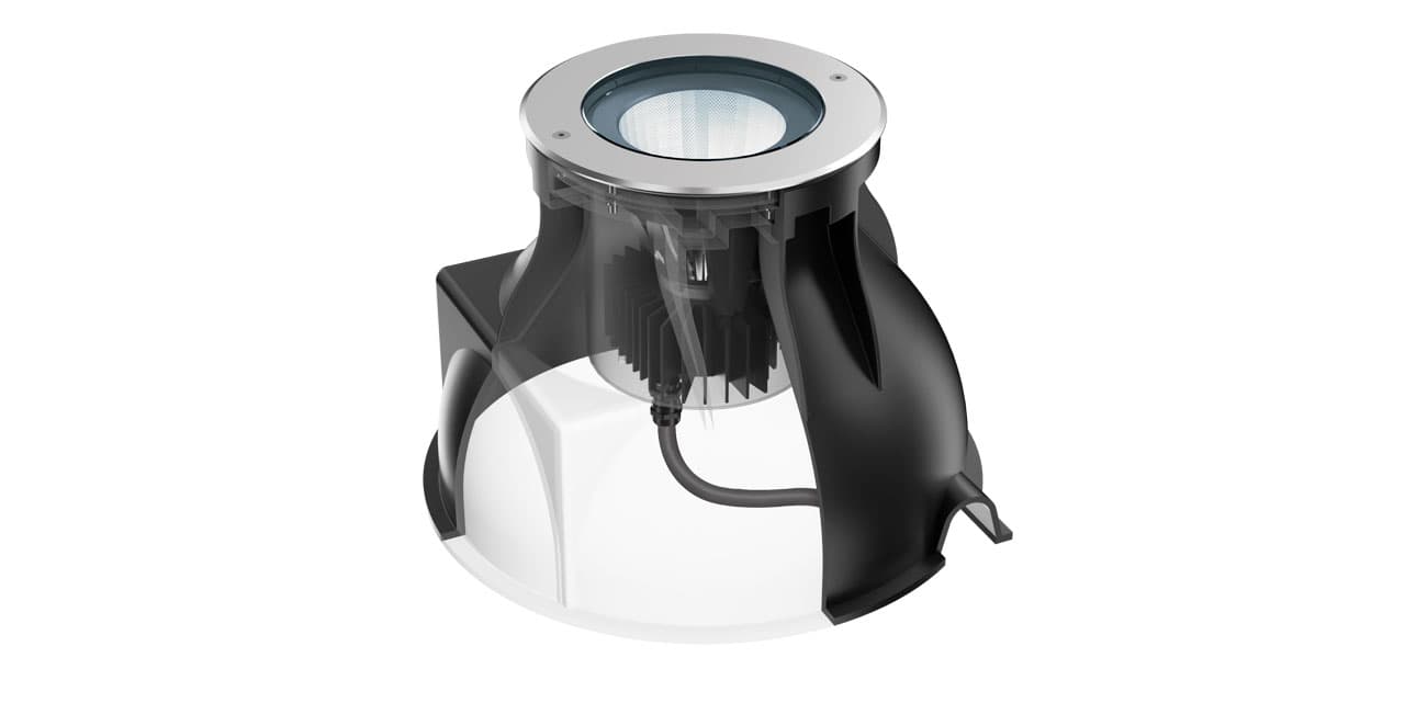 Встраиваемый в стену светильник iGuzzini Outdoor Light Up Earth E113 — фото 2