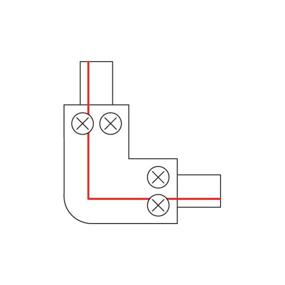SLV CORNER CONNECTOR for 1-phase high-voltage surface-mounted track — фото 2