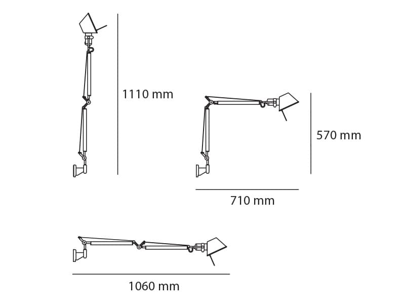 Настенный светильник Artemide Tolomeo Mini Wall — фото 3