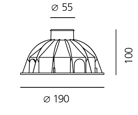 Встраиваемый в стену светильник Artemide outdoor Ego 55 walk-over — фото 2