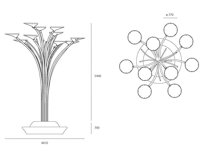 Уличный фонарь Artemide outdoor Solar Tree — фото 5