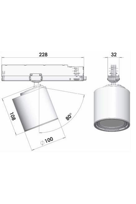 Трековый светодиодный светильник Lival GA16 Cafeteria — фото 2