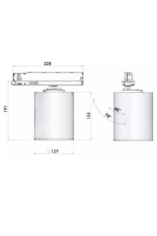Трековый светодиодный светильник Lival GA16 Reform — фото 2