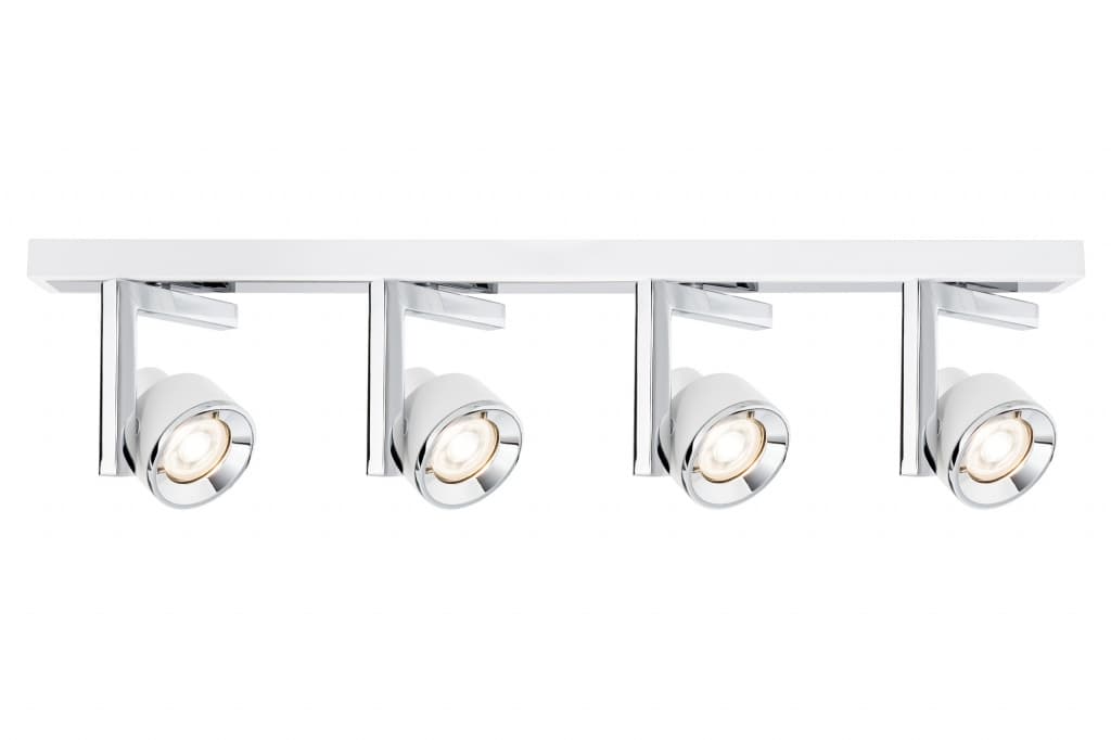 Потолочный светильник Paulmann Spotlight Turn max2x10W GU10 Ws/Chr Mt 66675 — фото 3