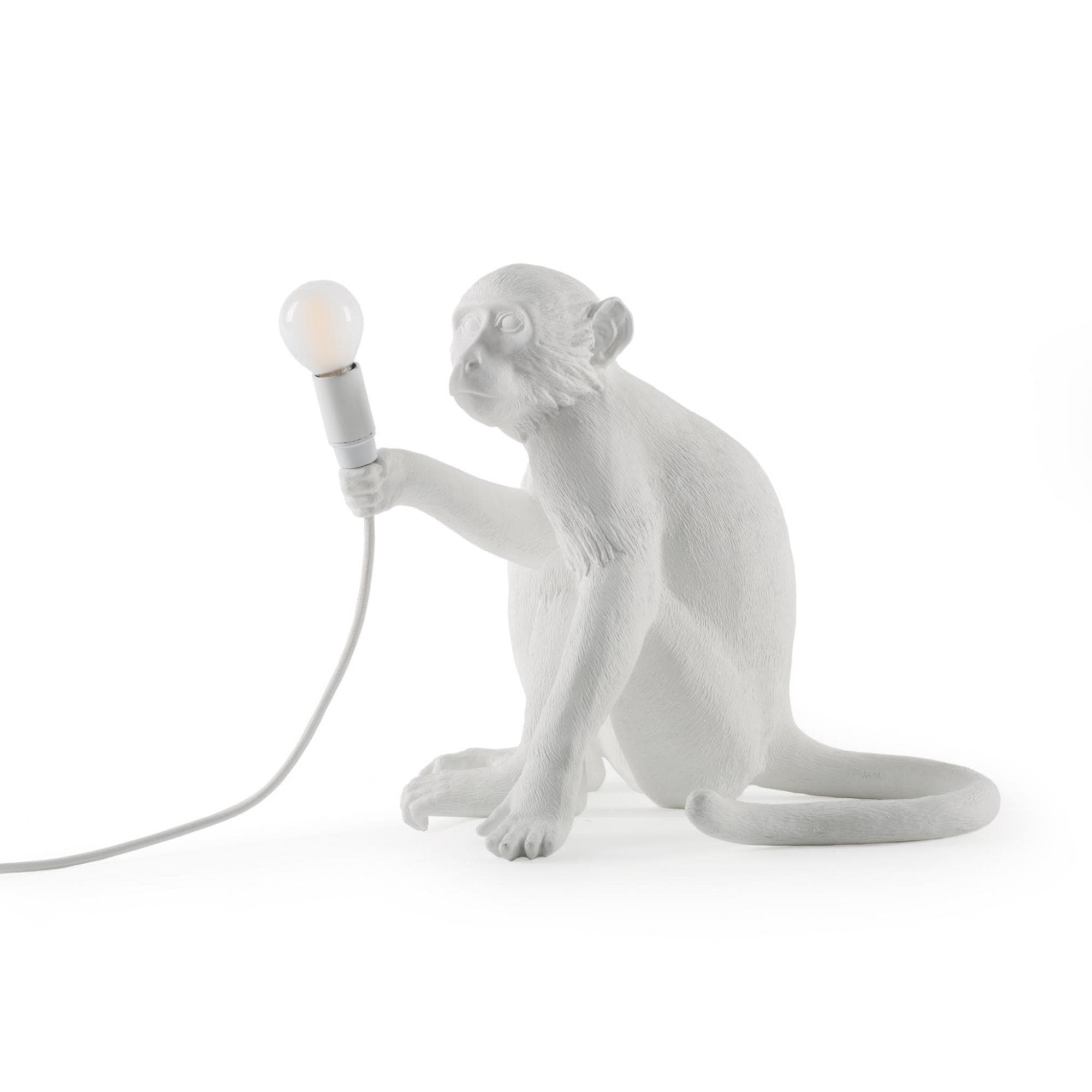 Настольный светильник Seletti The Monkey Lamp Black Sitting Version — фото 4