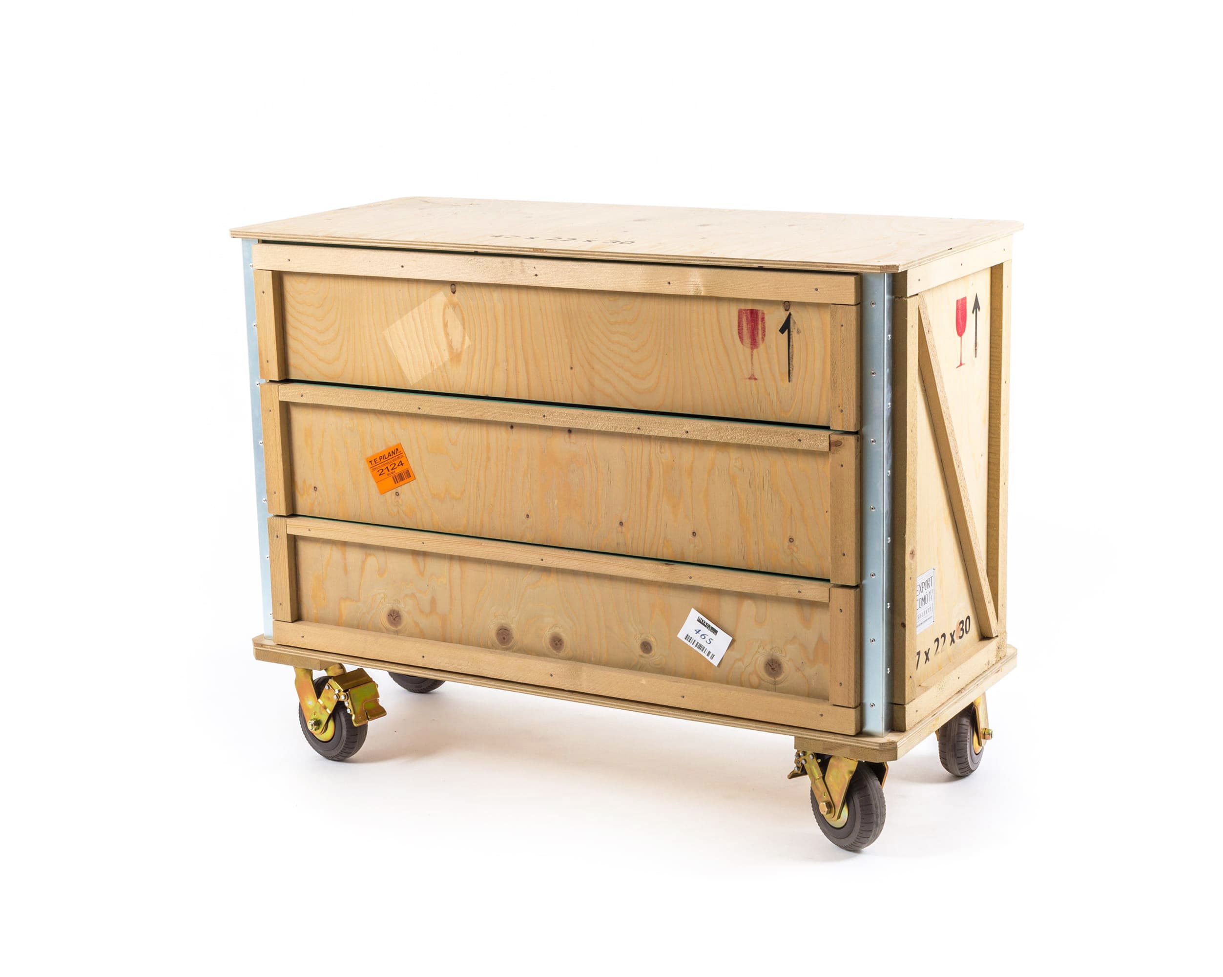 Комод Seletti Export Como  Chest of 3 Drawers Wheels