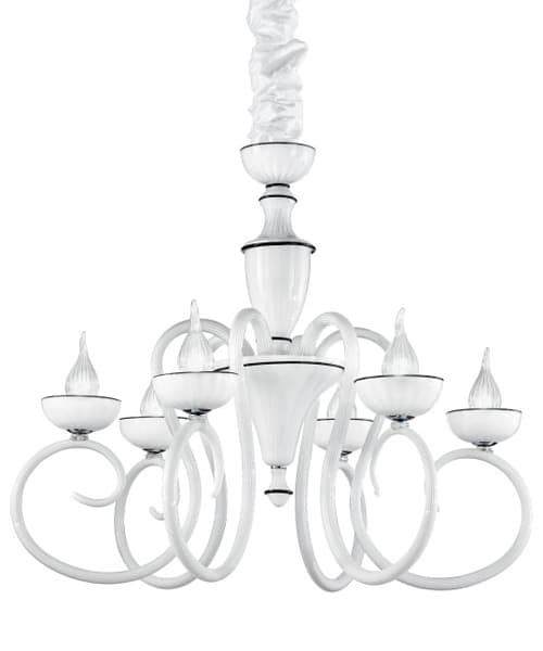 Люстра IDL Baroque 449/6 bianco
