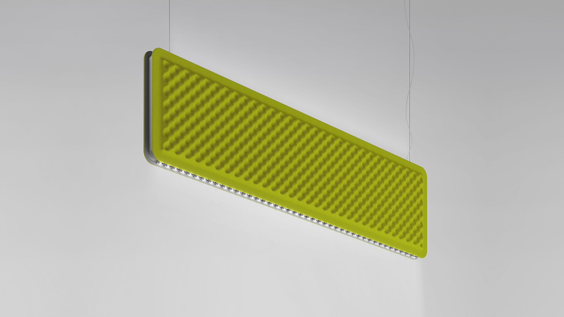 Подвесной светильник Artemide Eggboard Baffle Direct + Indirect 1600x400 — фото 2