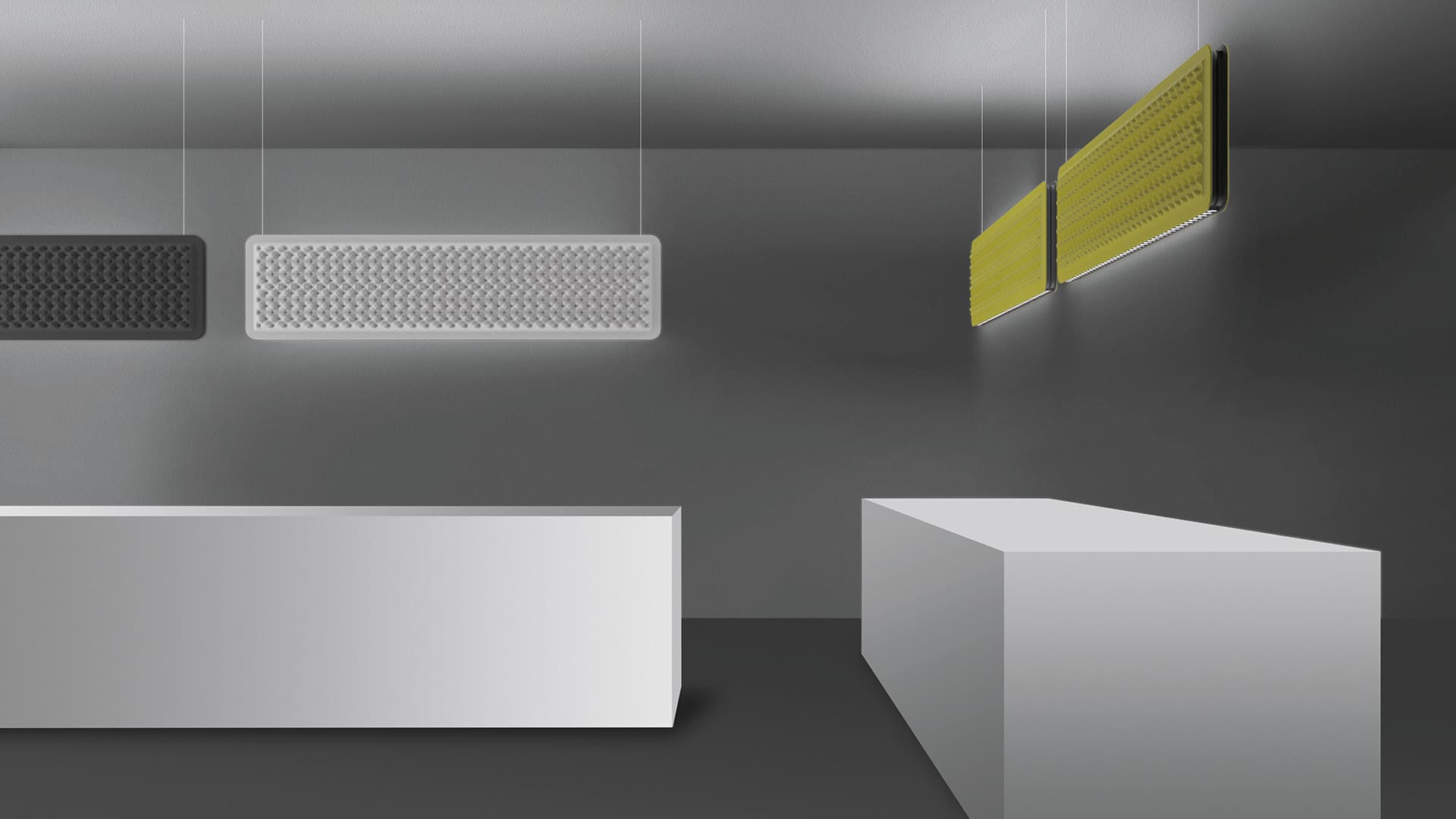 Подвесной светильник Artemide Eggboard Baffle Direct + Indirect 1600x400 — фото 4