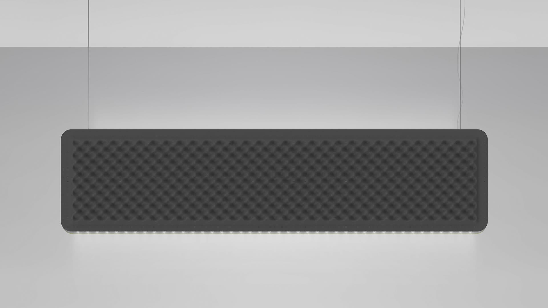 Подвесной светильник Artemide Eggboard Baffle Direct + Indirect 1600x400 — фото 3