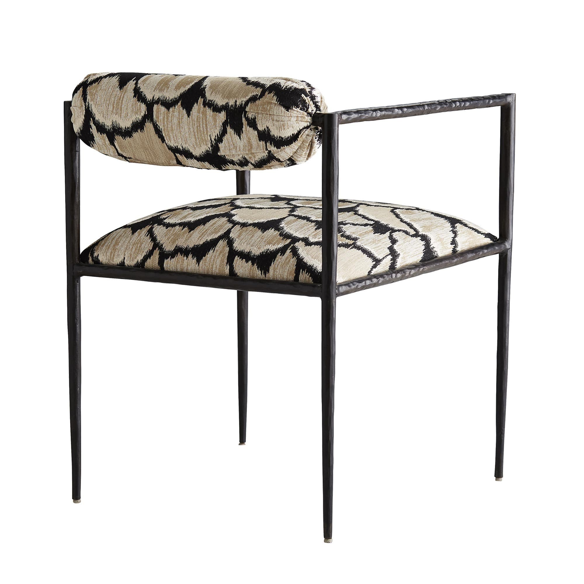Стул с подлокотниками Arteriors Barbana Chair Ocelot Embroidery — фото 2