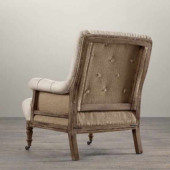 Restoration Hardware Deconstructed Tufted Roll Arm Chair — фото 3