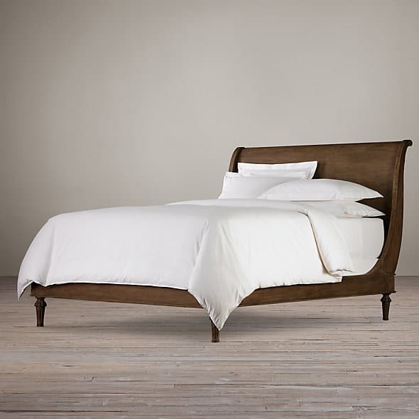 Restoration Hardware Empire Rosette Sleigh Bed Without Footboard — фото 3