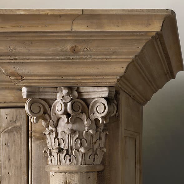 Книжный шкаф Restoration Hardware Palladian Salvaged Pine Single Library Bookcase — фото 3