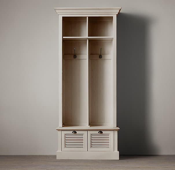 Restoration Hardware Shutter 2-Bin Entry Locker