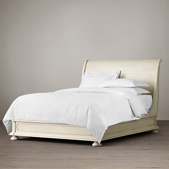 Restoration Hardware St. James Sleigh Bed Without Footboard