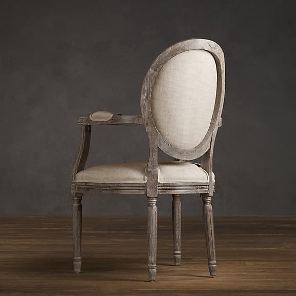Restoration Hardware Vintage French Round Upholstered Armchair — фото 3