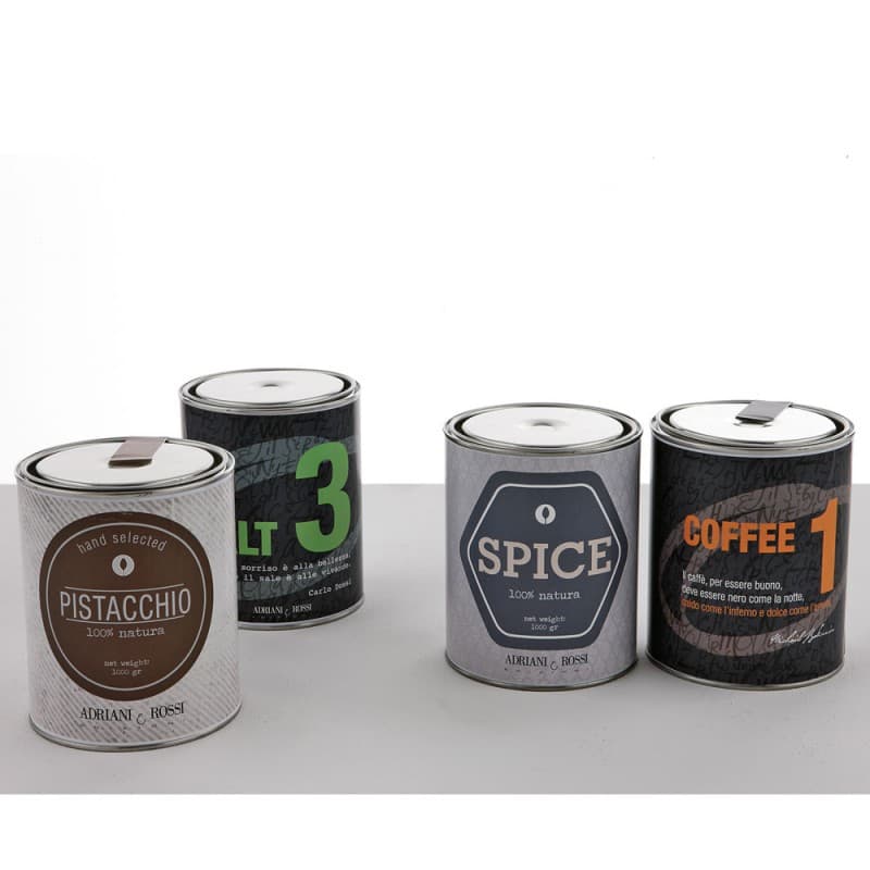 Декоративный элемент Adriani & Rossi Set of 4 coloured tin cans