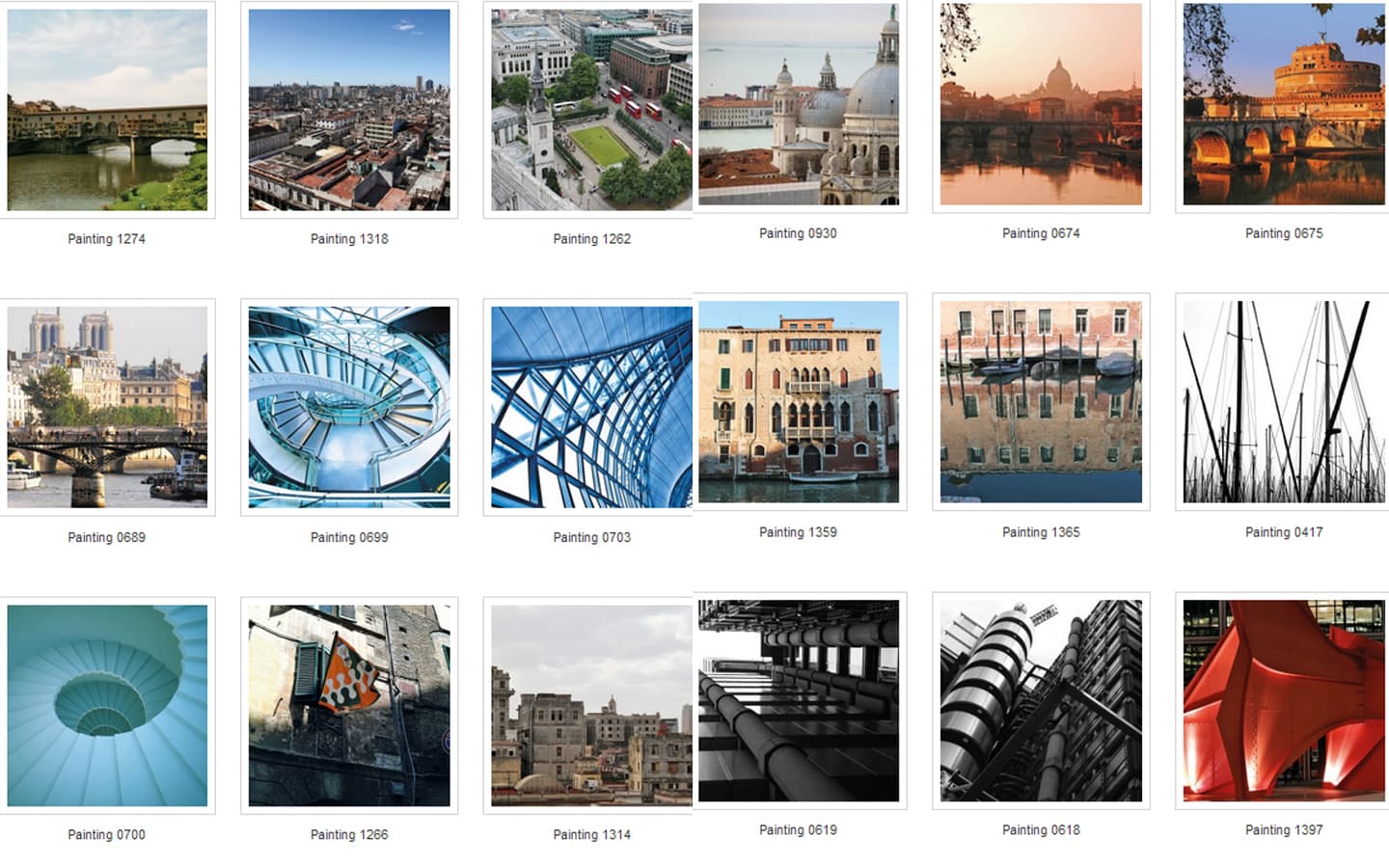 Картина Adriani & Rossi Prints on canvas City Painting 1115 — фото 4