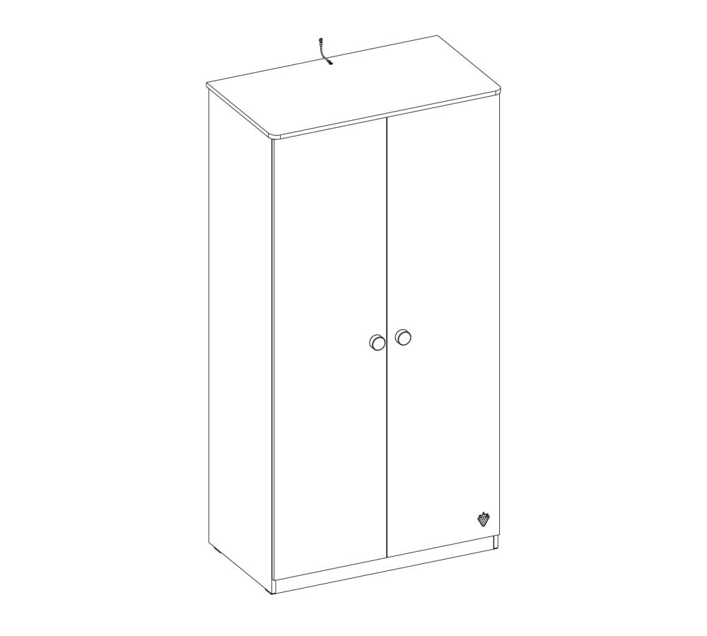 Гардероб CILEK Mocha 2 Door Wardrobe — фото 4