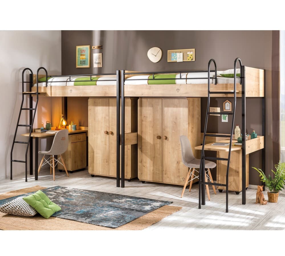 Кровать + стол CILEK Mocha High Bed (90x190 Cm) + Study Desk — фото 3