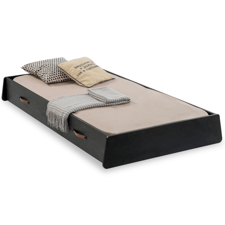 Кровать односпальная CILEK Dark Metal с выдвигающейся нижней частью — фото 1