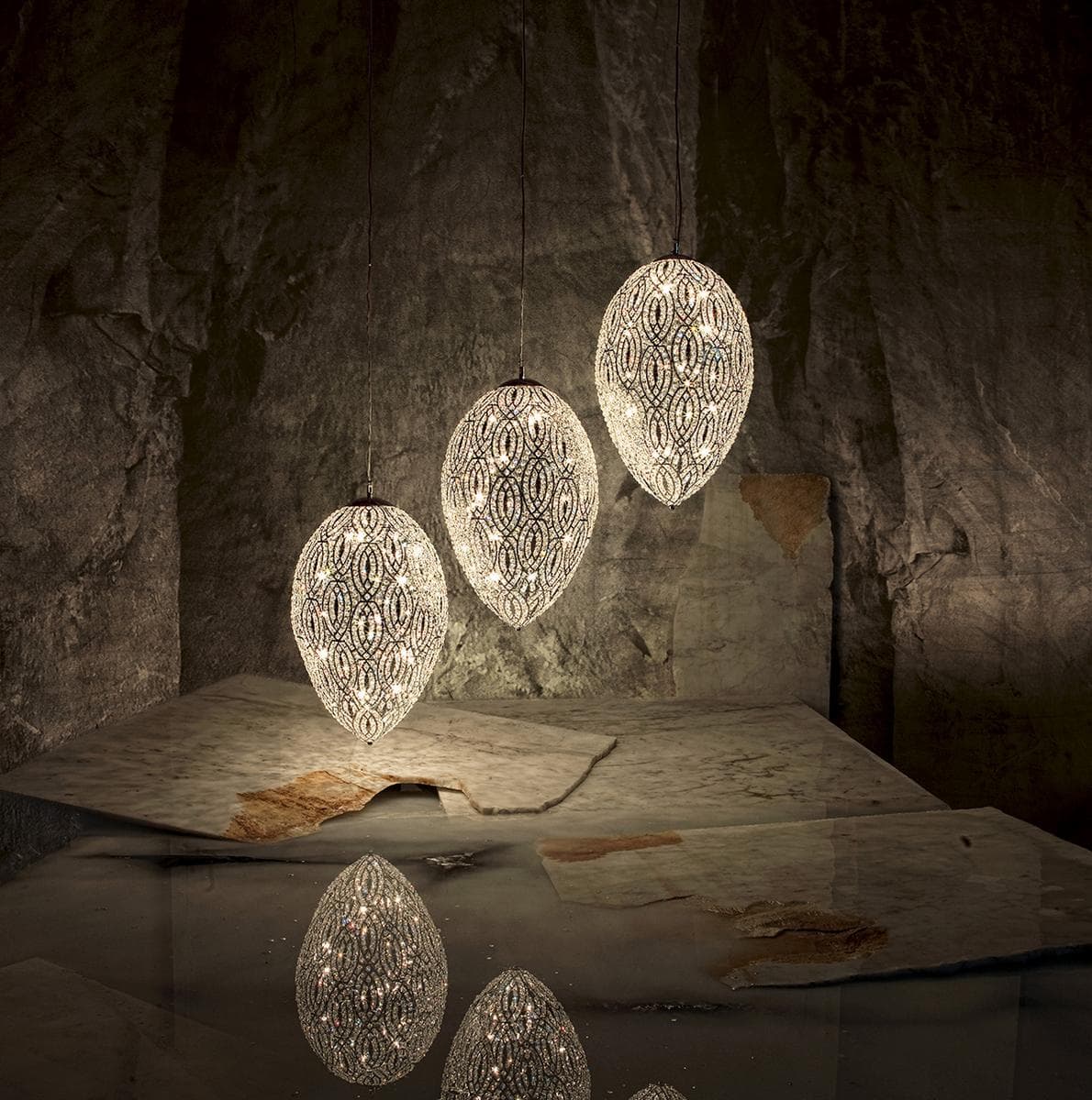 Подвесной светильник VGnewtrend ARABESQUE EGG X 2 — фото 6