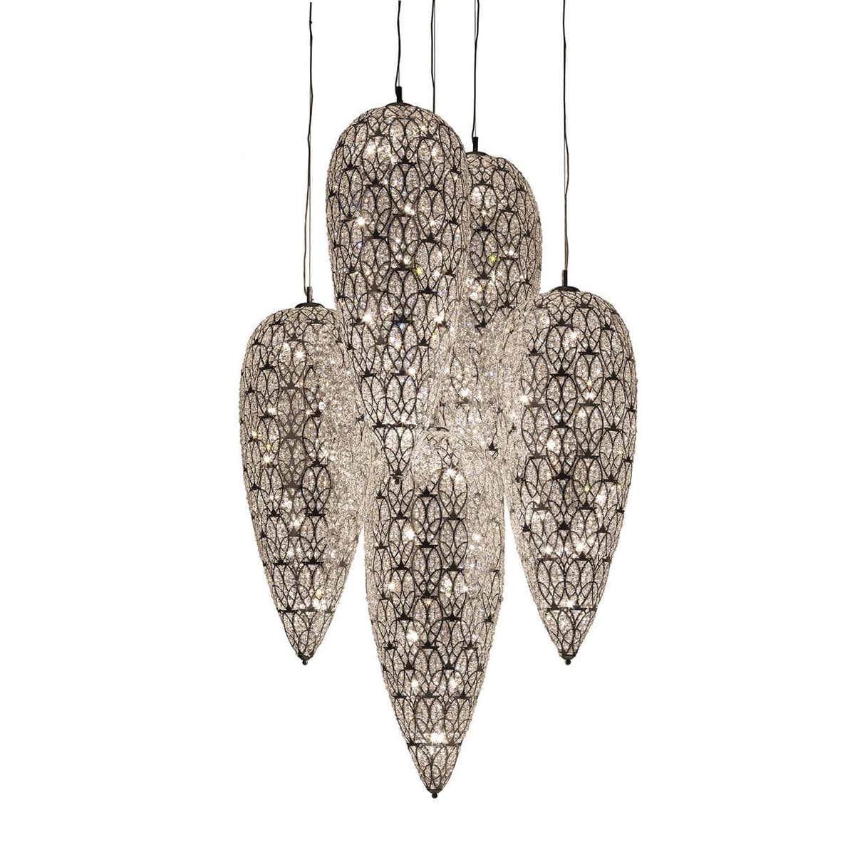 Подвесной светильник VGnewtrend ARABESQUE LIGHTFALL SENSATION X 5