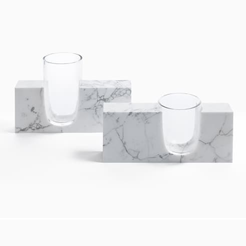 Ваза Holly Hunt PRESSED BLOCK VASES