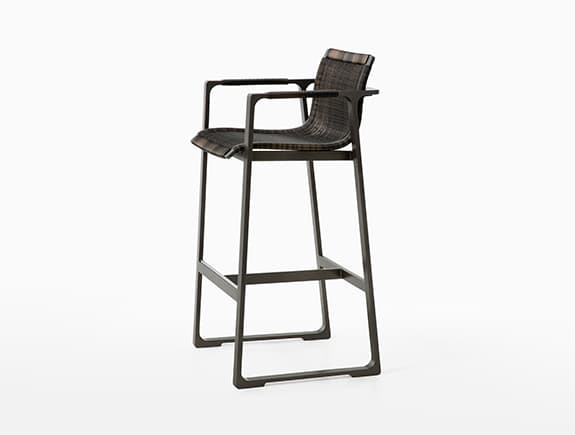 Уличный барный стул Holly Hunt KEEL BARSTOOL — фото 2