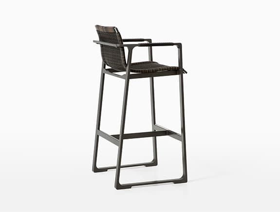 Уличный барный стул Holly Hunt KEEL BARSTOOL — фото 3