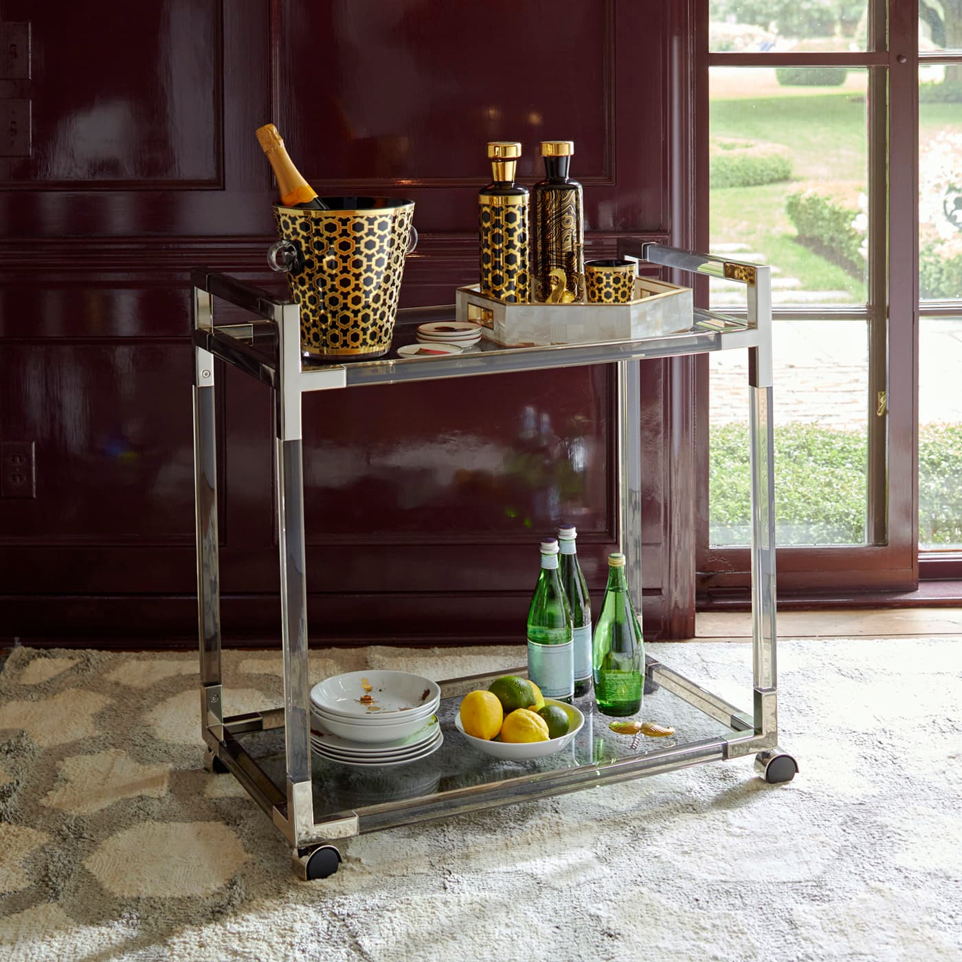 Столик на колесиках Jonathan Adler Jacques Bar Cart — фото 4