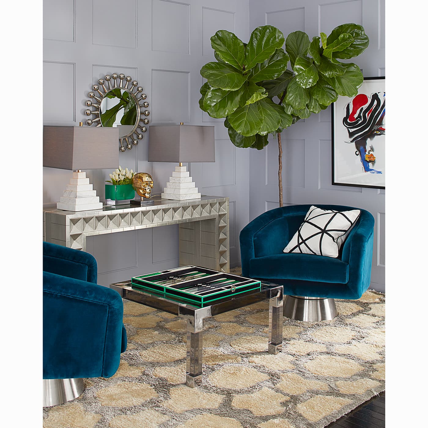 Консоль Jonathan Adler Talitha Waterfall Console — фото 5
