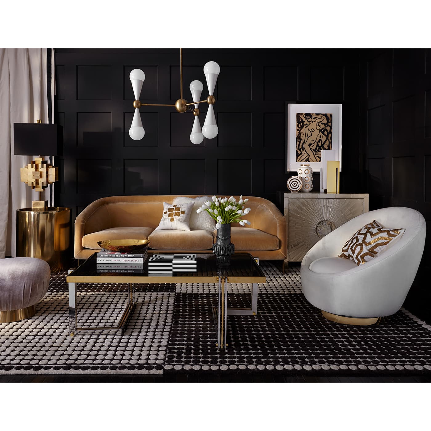 Люстра Jonathan Adler Caracas Six-Light Chandelier — фото 3