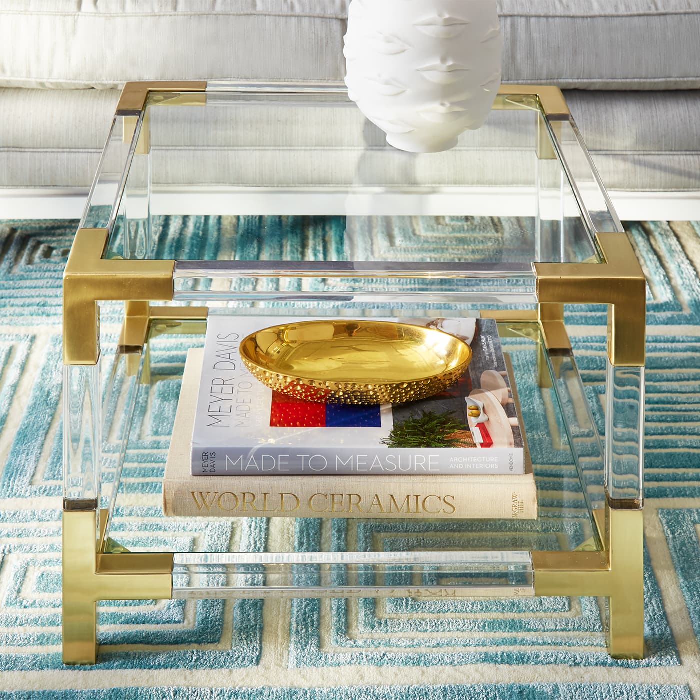 Журнальный столик Jonathan Adler Jacques Two-Tier Accent Table — фото 3