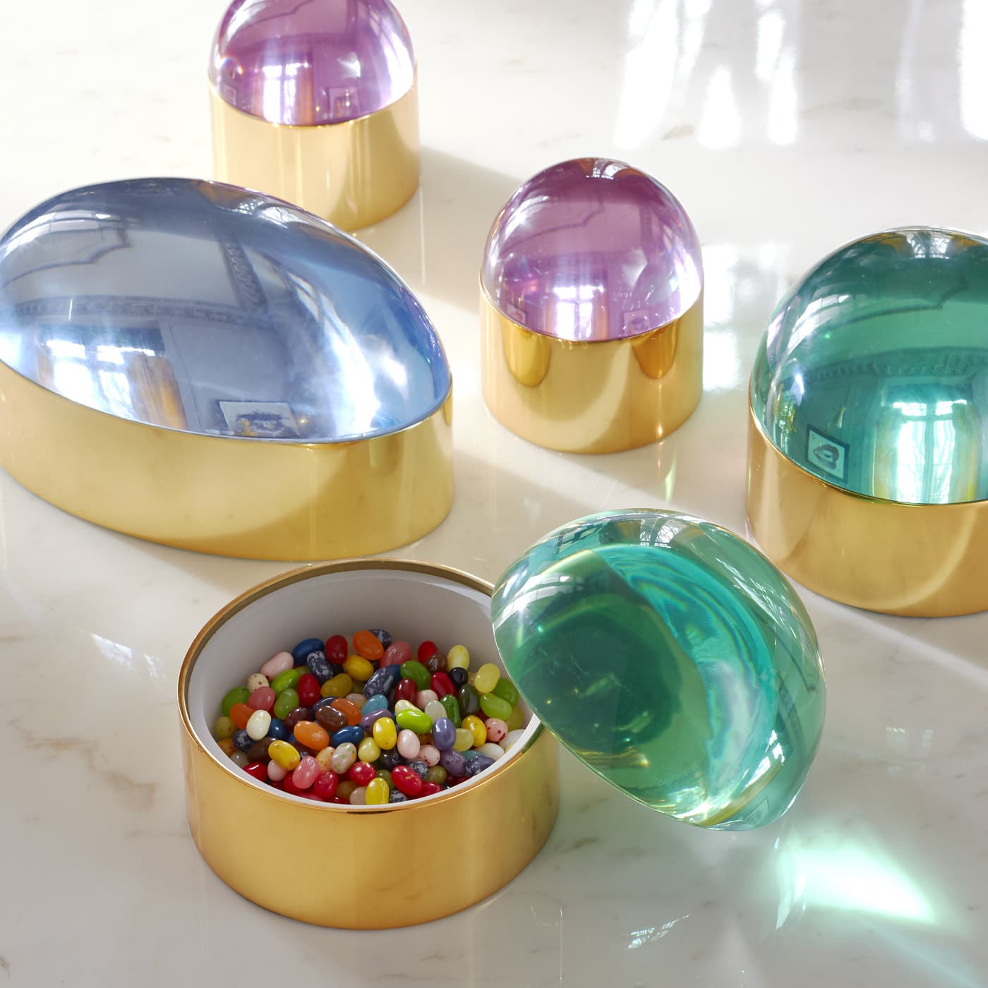 Коробка декоративная Jonathan Adler Small Pink Globo Box — фото 8