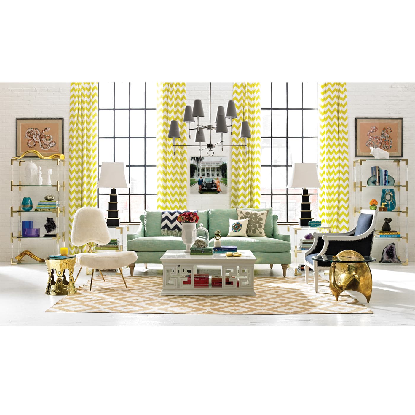 Люстра Jonathan Adler Ventana Oval Chandelier — фото 4