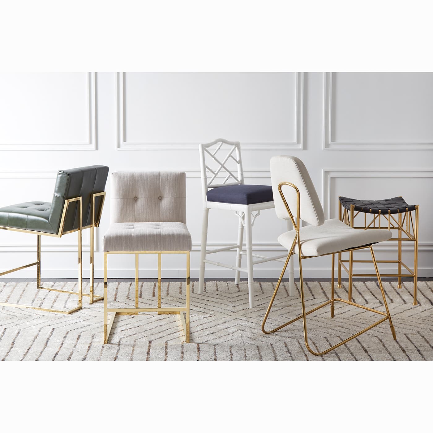 Стул Jonathan Adler Goldfinger Counter Stool — фото 2
