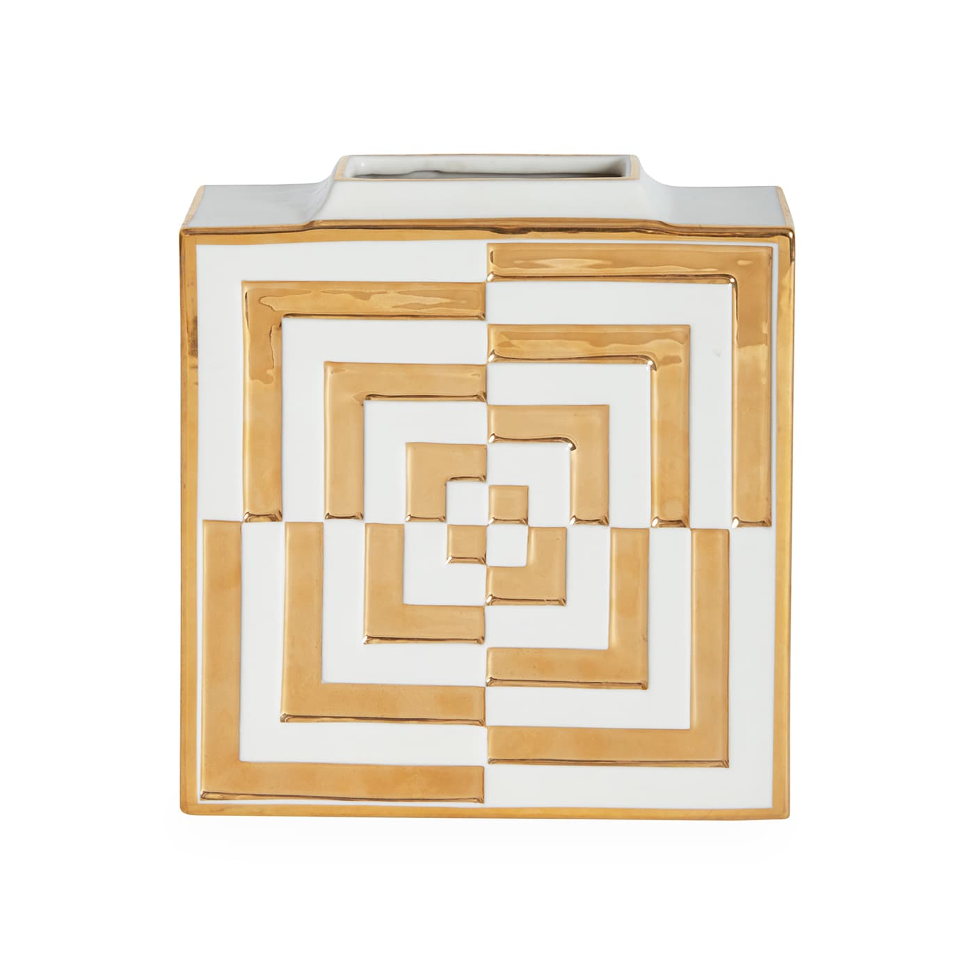 Ваза Jonathan Adler Futura Op Art Square Vase