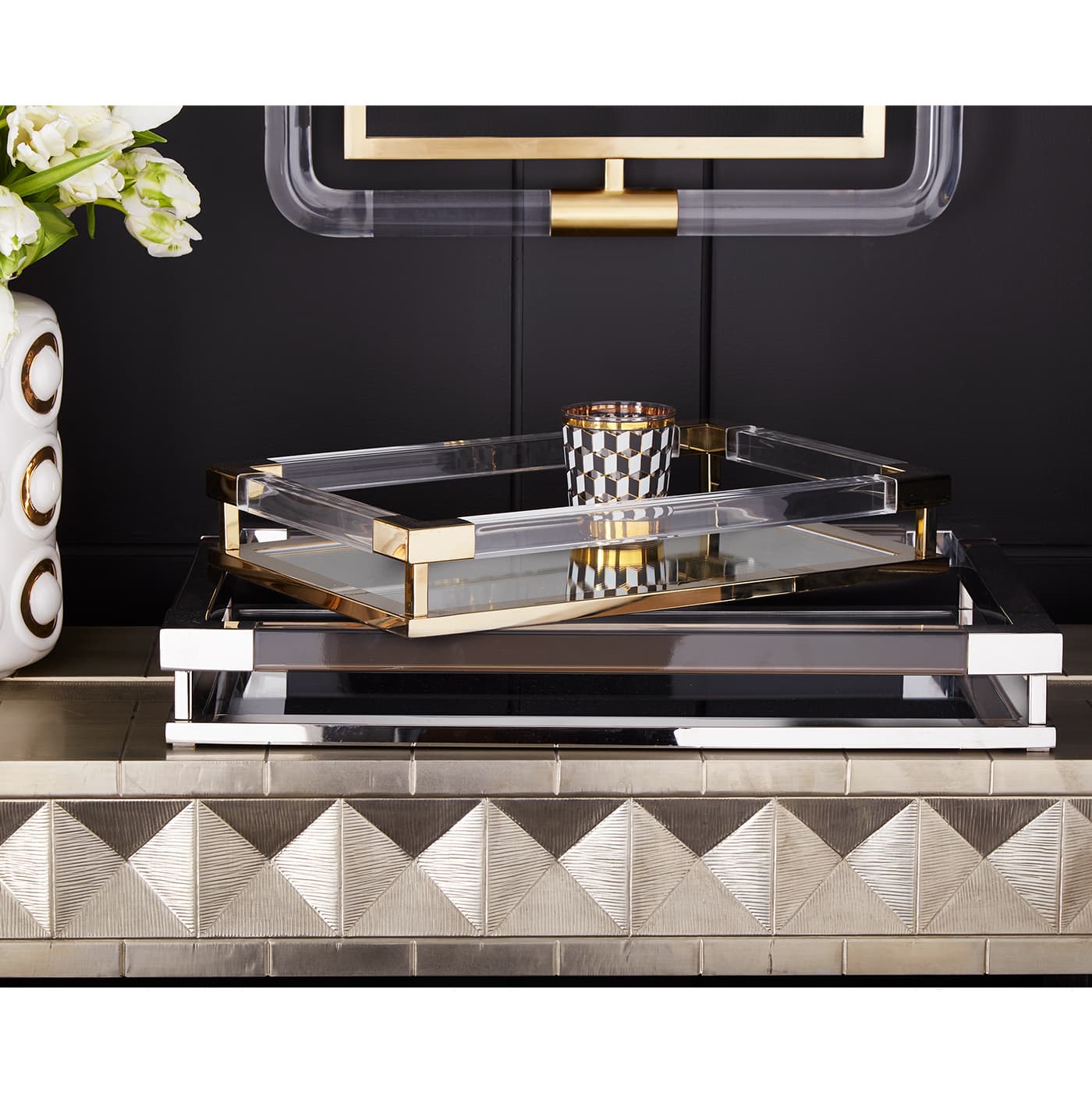 Поднос Jonathan Adler Small Jacques Tray — фото 7