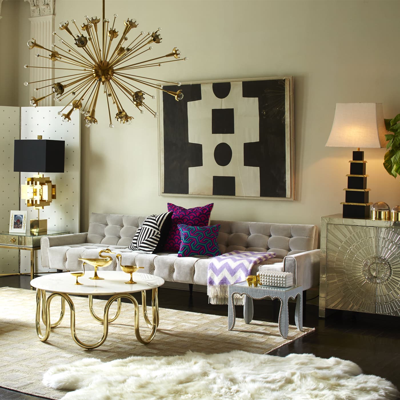 Тумбочка Jonathan Adler Delphine Side Table — фото 5