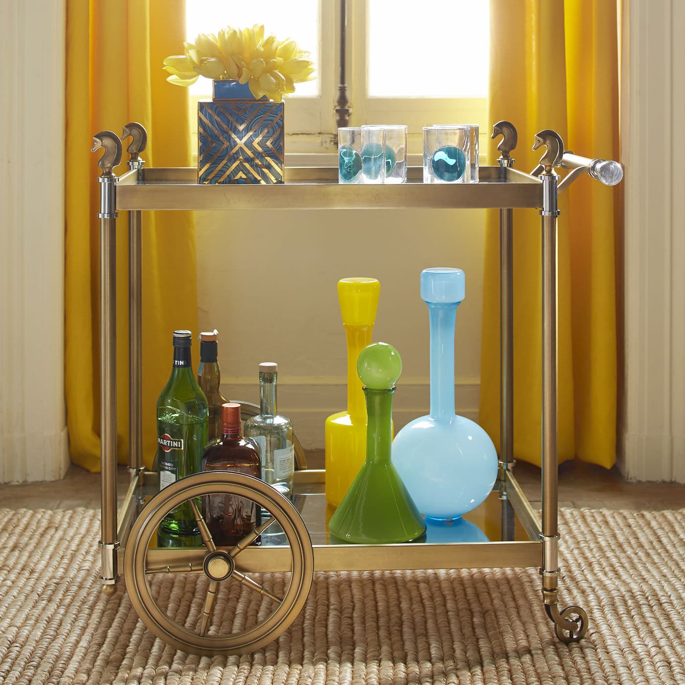 Тележка Jonathan Adler Cheval Bar Cart — фото 9