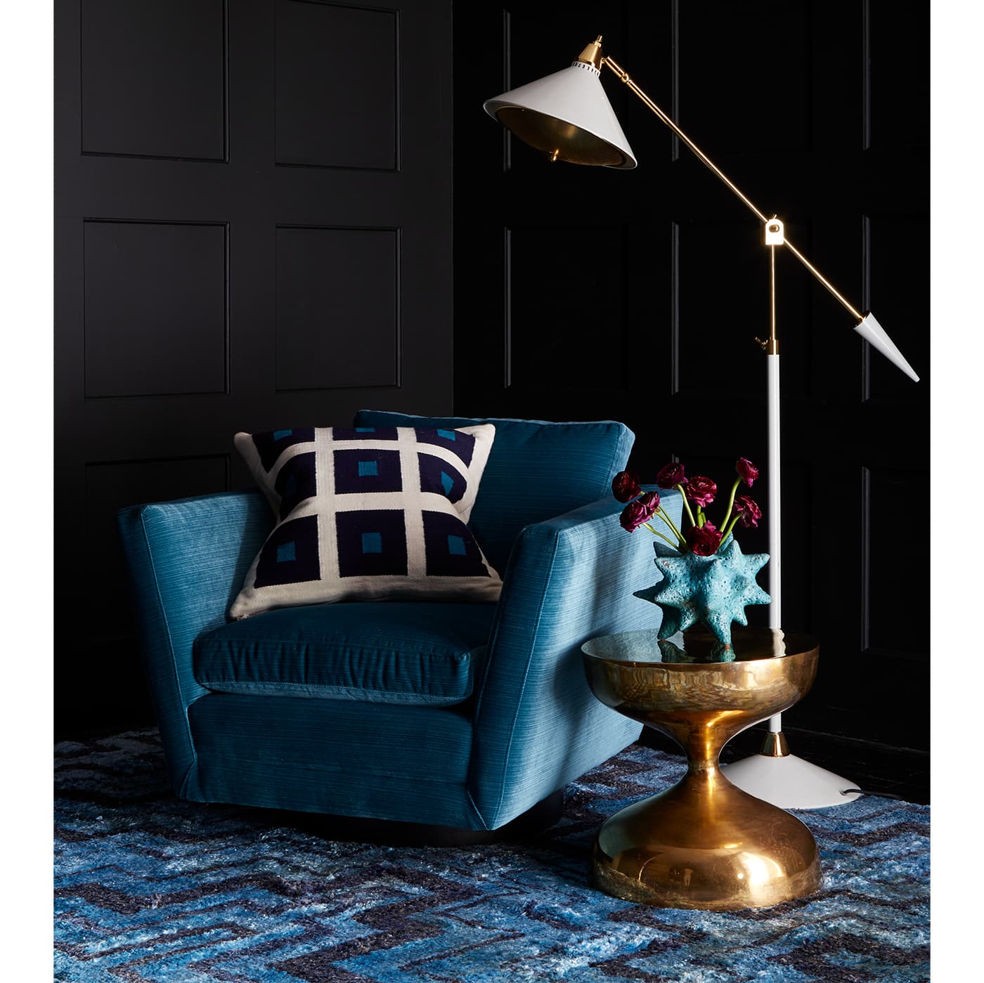 Кресло Jonathan Adler Sebastian Swivel Chair