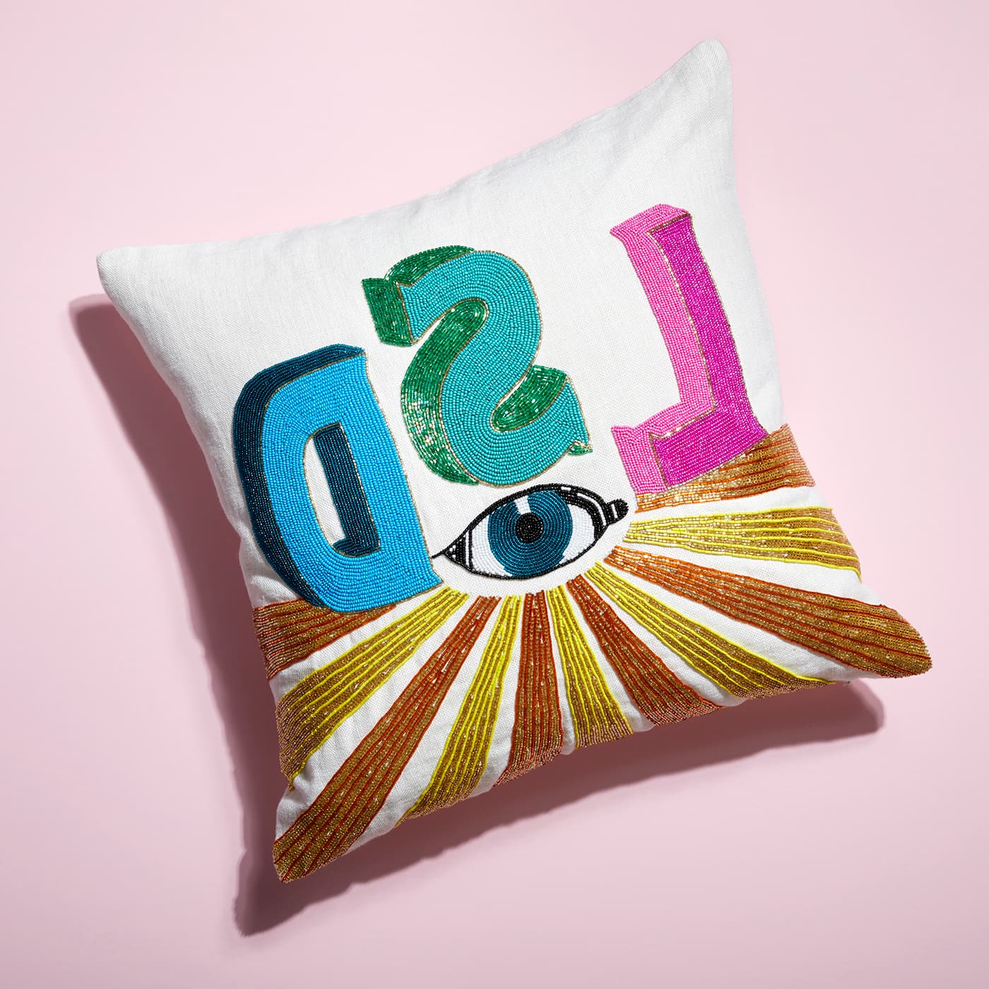 Подушка Jonathan Adler LSD Beaded Pillow — фото 3