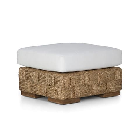 Пуф Ralph Lauren Black Palms Woven Ottoman