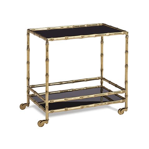 Столик на колесиках Ralph Lauren Brass Bamboo Drinks Trolley