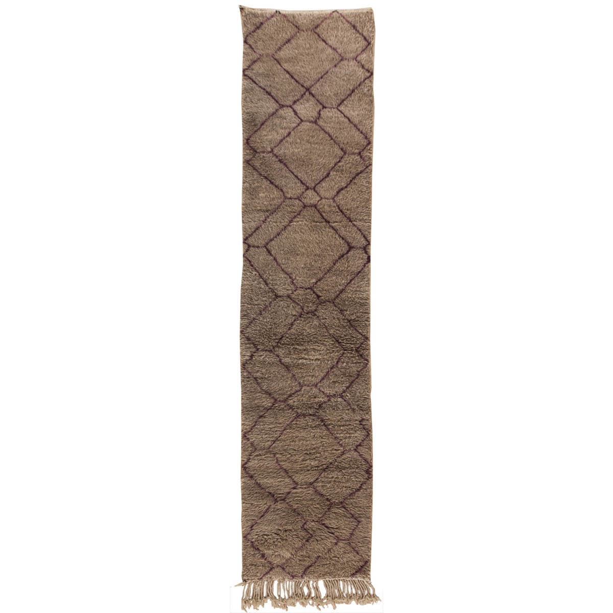 Ковер James Duncan Natural and purple shag runner