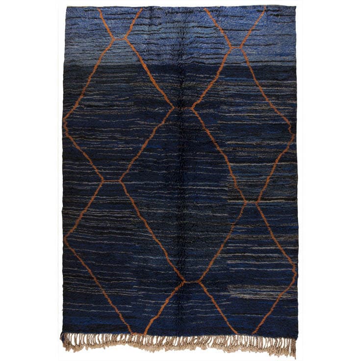 Ковер James Duncan Blue and orange shag